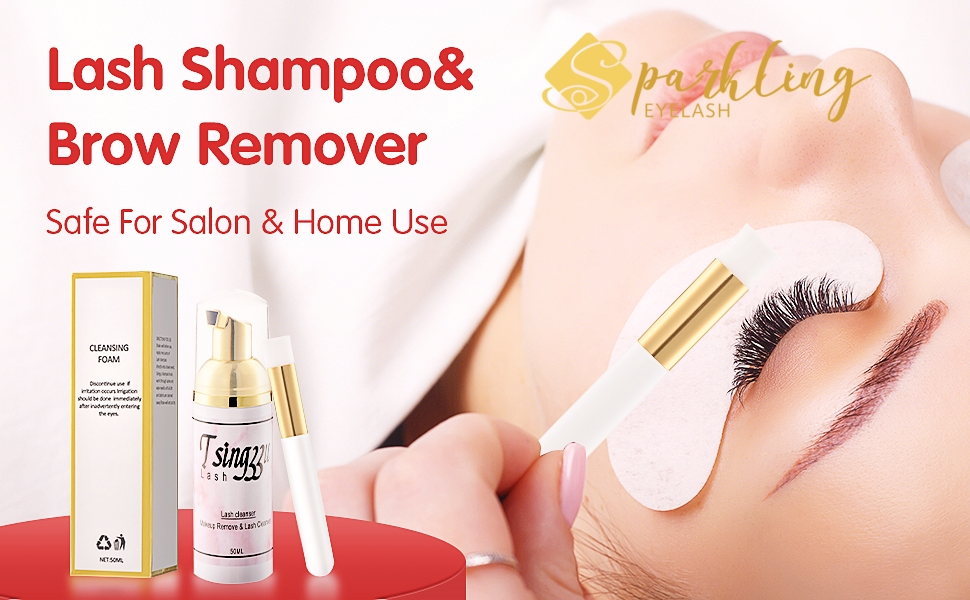 Środek do czyszczenia przedłużania rzęs marki własnej: Sparkling Eyelash®