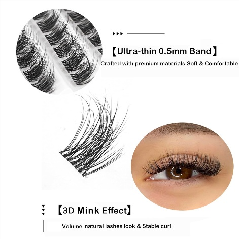 DIY Mega Volume Przedłużanie rzęs za pomocą Pingdu Sparkling Eyelash®
