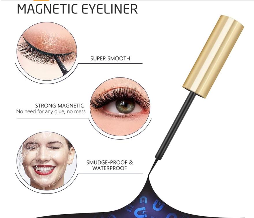 Osiągnij piękne rzęsy bez wysiłku dzięki magnetycznemu eyelinerowi i zestawowi do rzęs