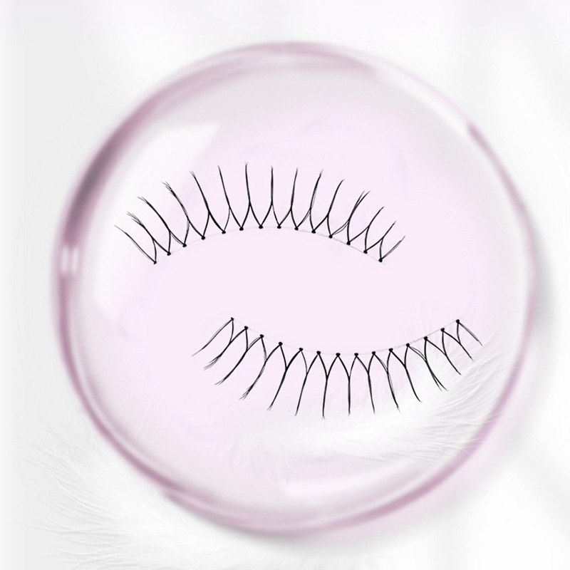 Zestaw 4 par przezroczystych rzęs Anime Lashes
