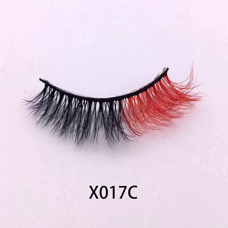 Kolor Faux Nork Lashes 3D Curling Fałszywe rzęsy