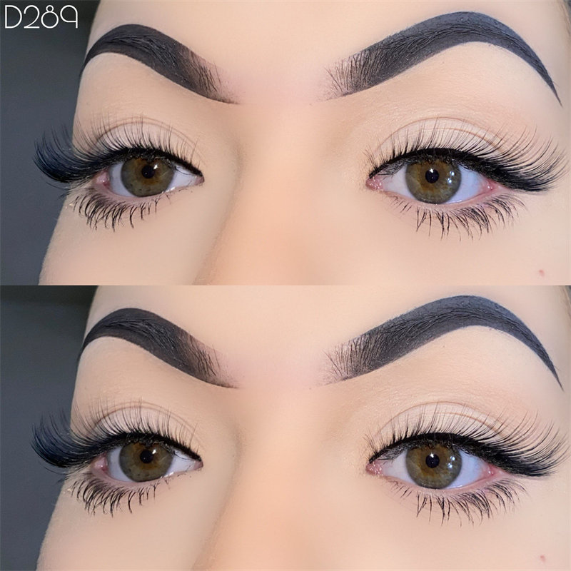 Fox Eye Lashes Wispy Sztuczne rzęsy Naturalny wygląd L Curl