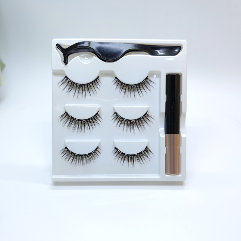 Magnetyczne rzęsy z wodoodpornym magnetycznym eyelinerem