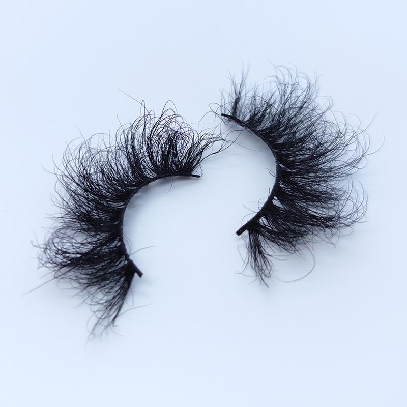 Prawdziwe rzęsy z norek Puszyste sztuczne rzęsy D Curl Dramatyczne sztuczne rzęsy